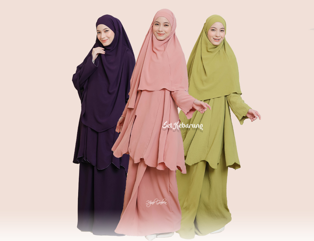 SET KEBARUNG | FREE KHIMAR !